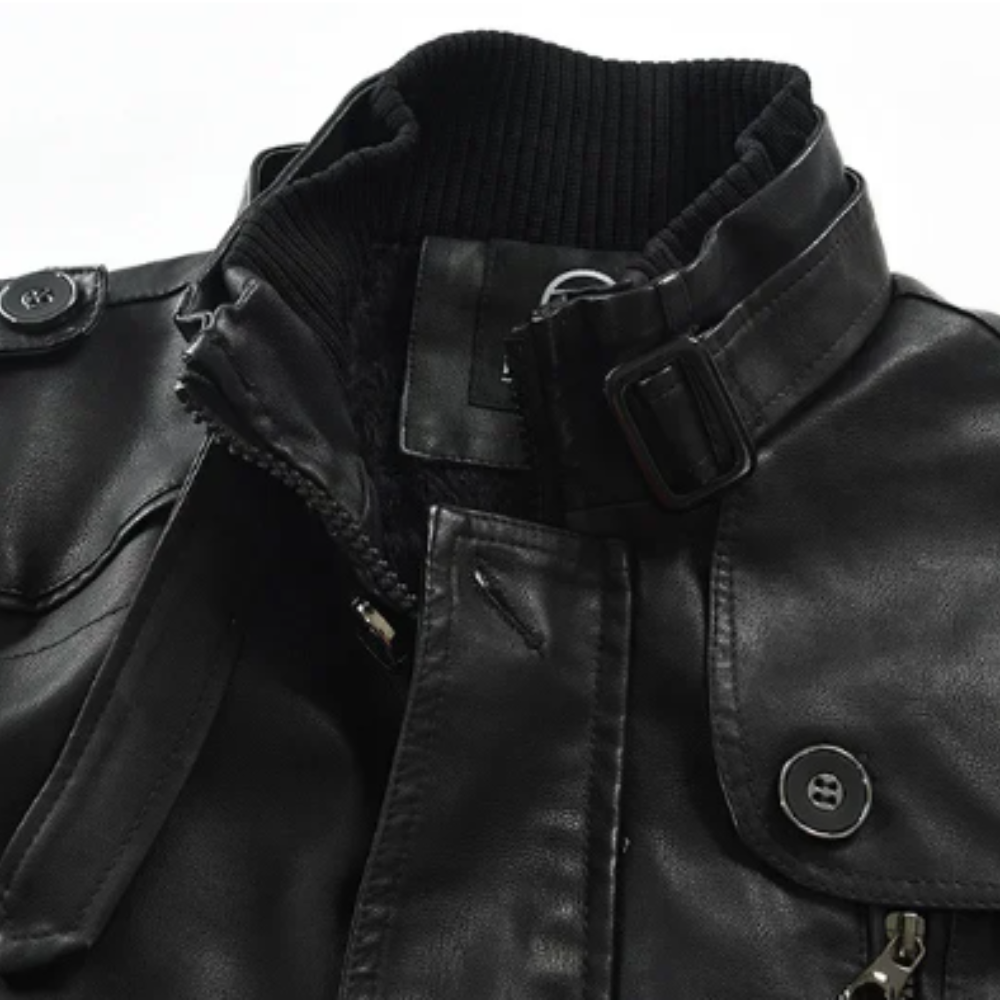 Orlando | Elegante giacca da biker in pelle lunga