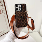 Custodia per iPhone Serie LV Signature Strap