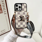 Custodia per iPhone Serie LV Signature Strap