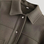 Giacca Utility Cropped in Misto Lana – Stile Urban Casual