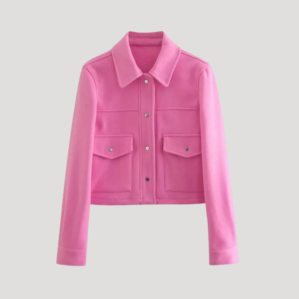 Giacca Utility Cropped in Misto Lana – Stile Urban Casual