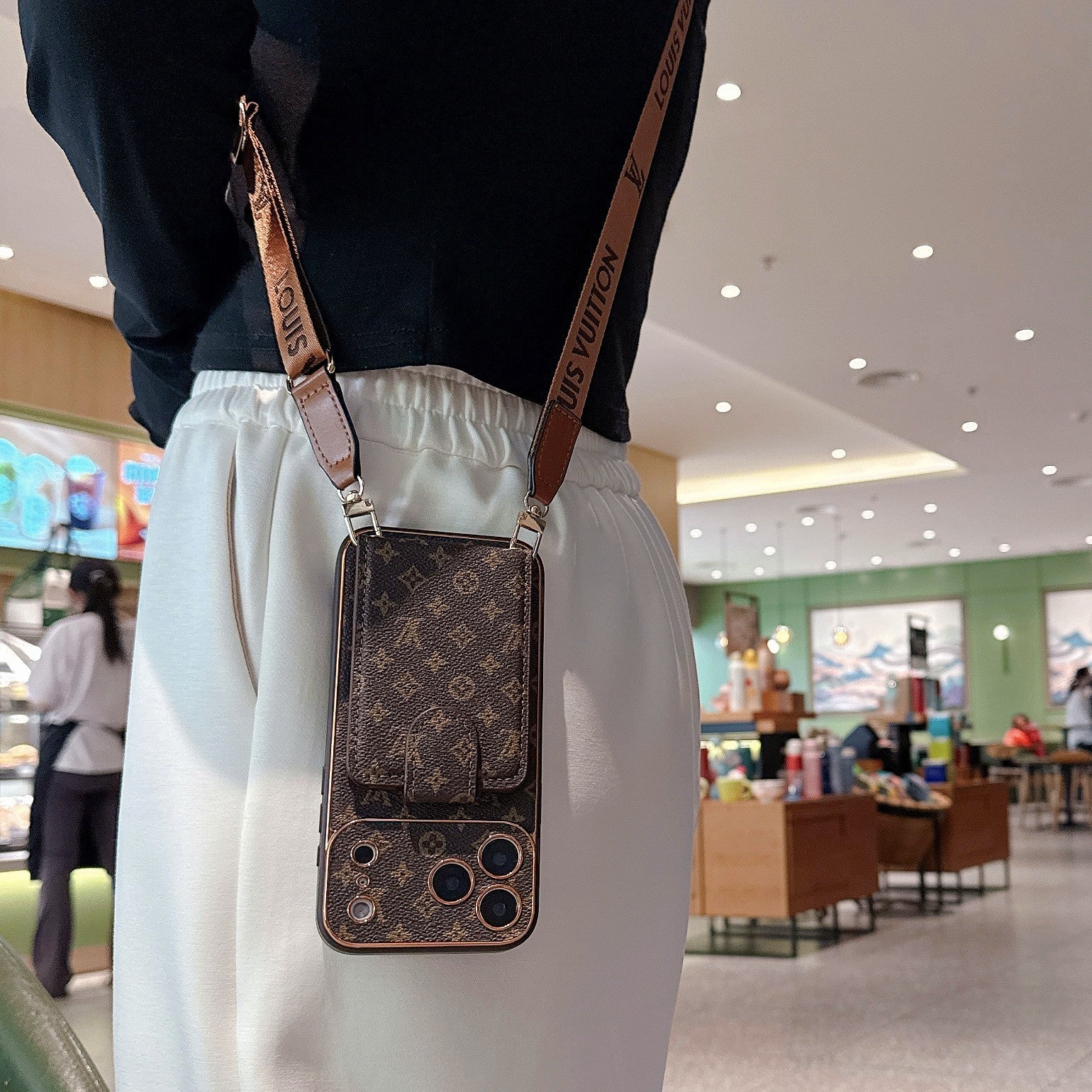 Premium LV Serie 2.0: Custodia Portafoglio Multifunzionale per iPhone