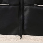 Giacca in Ecopelle con Interno in Shearling – Street Style Invernale