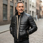 Iñigo | Giacca Padded Nera Con Fodera Sherpa