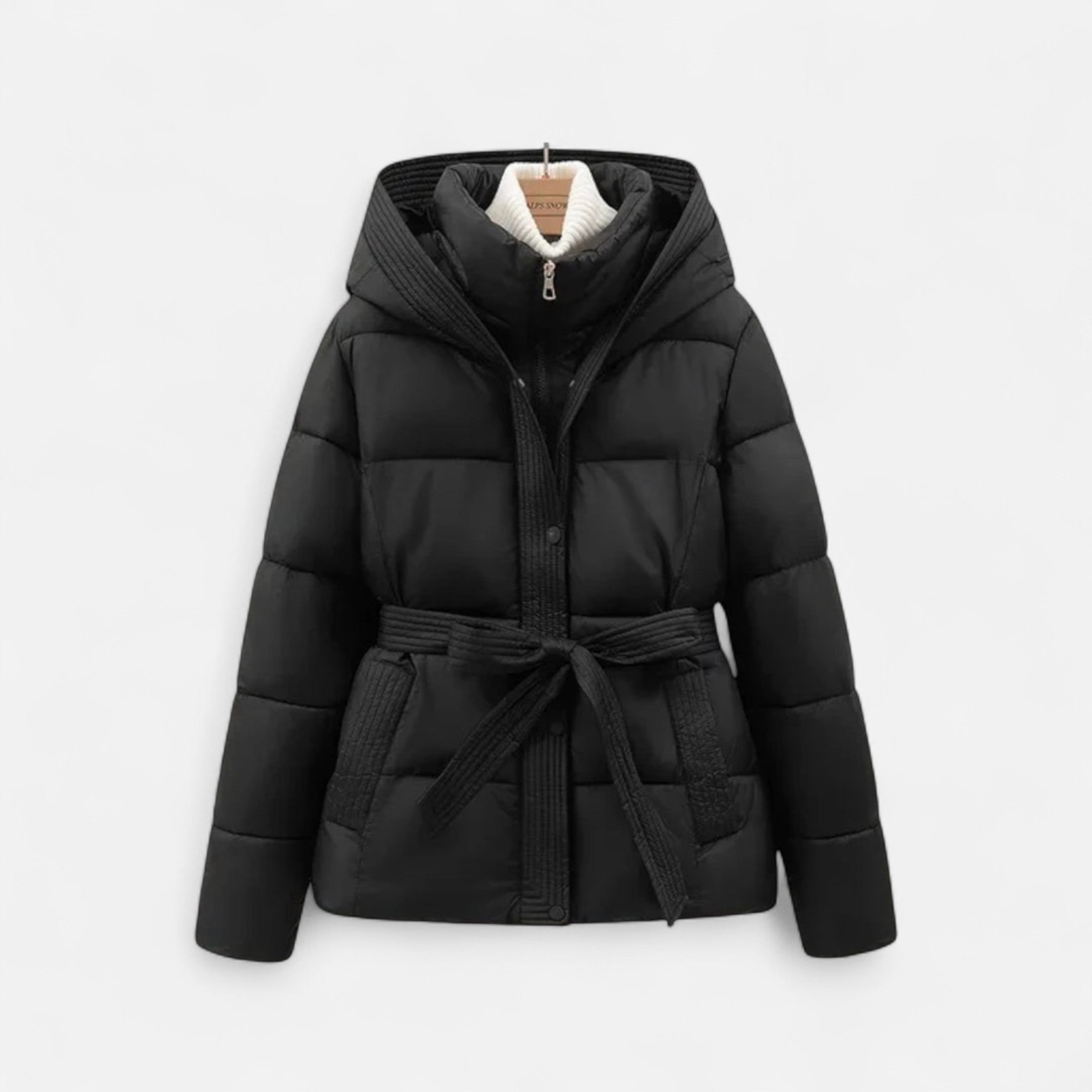 Giacca Trapuntata – Design Cinturato – Essenziale Chic per l'Inverno