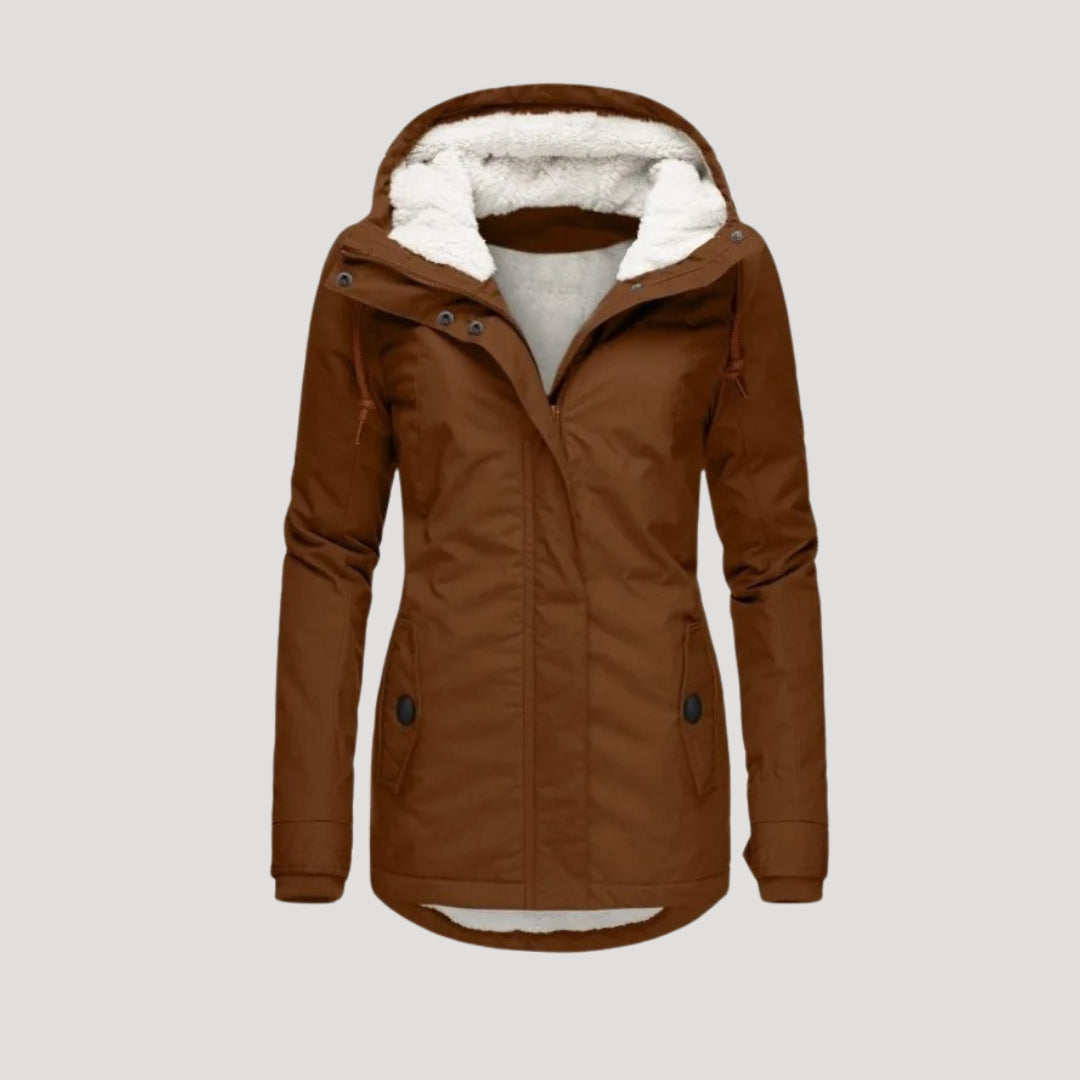 Parka Invernale Jasirada – Giacca con Cappuccio Foderata in Pile