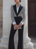 Tuta Sartoriale con Rever e Corpetto Strutturato