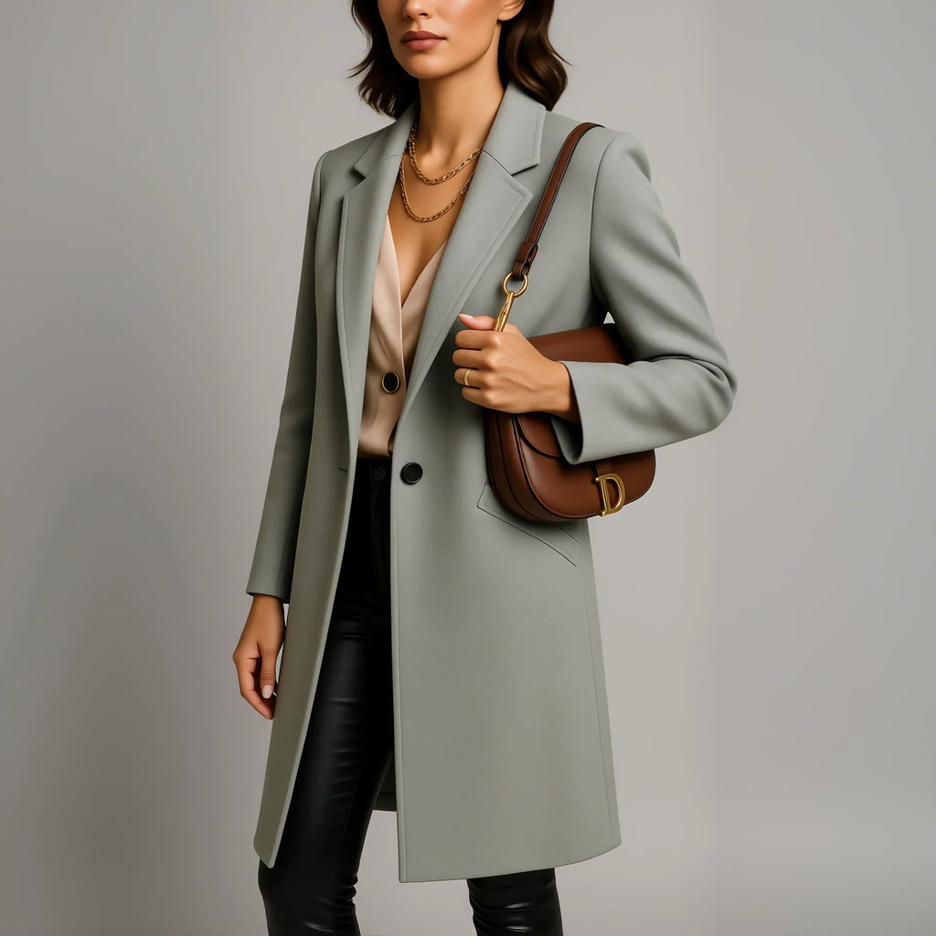 Cappotto Lungo di Lana da Donna - Elegante Cappotto Invernale da Donna