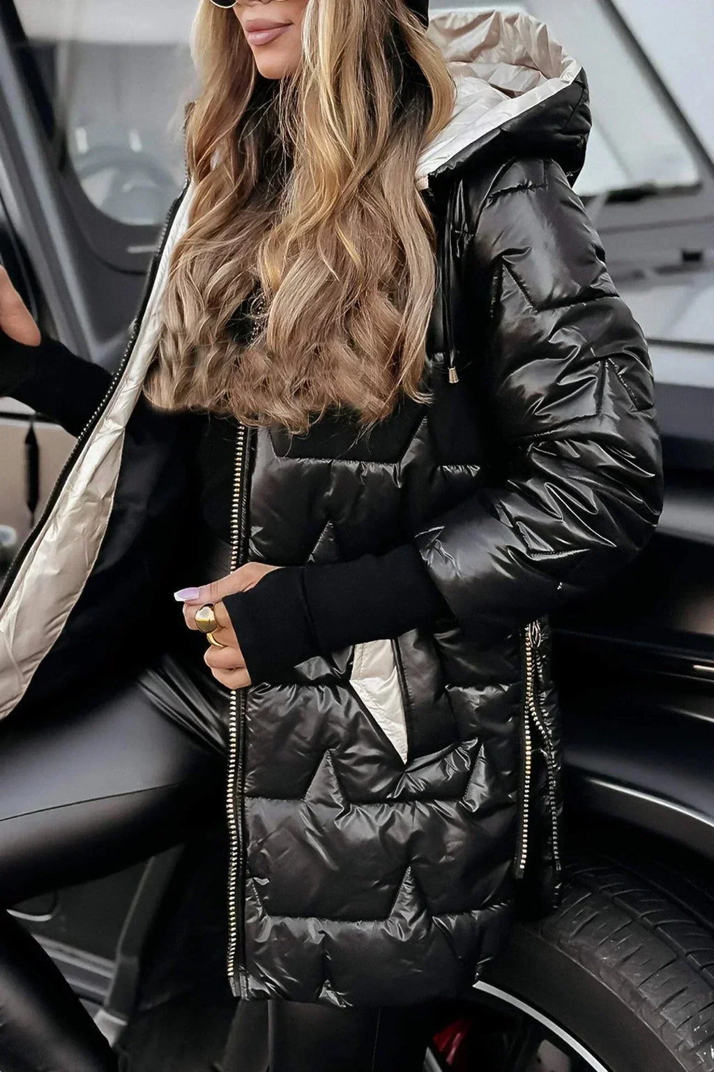 Aurora™ | Elegante cappotto invernale con cappuccio e imbottitura