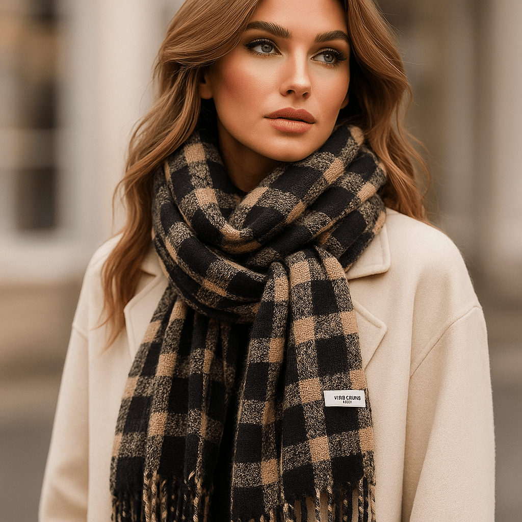 Sciarpa Liora - Morbida - Elegante - A Quadri