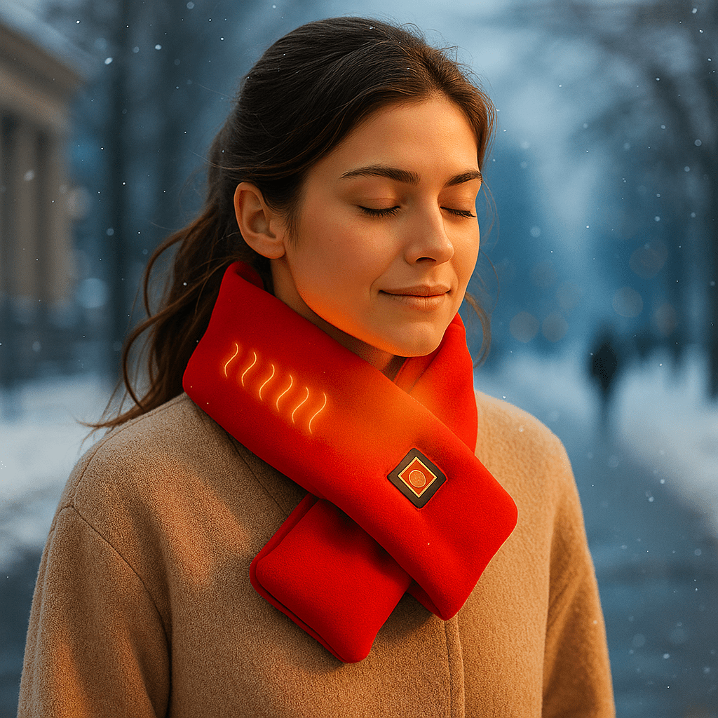 Sciarpa Elettrica Riscaldata - 3 Temperature - Inverno