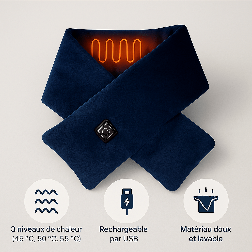 Sciarpa Elettrica Riscaldata - 3 Temperature - Inverno